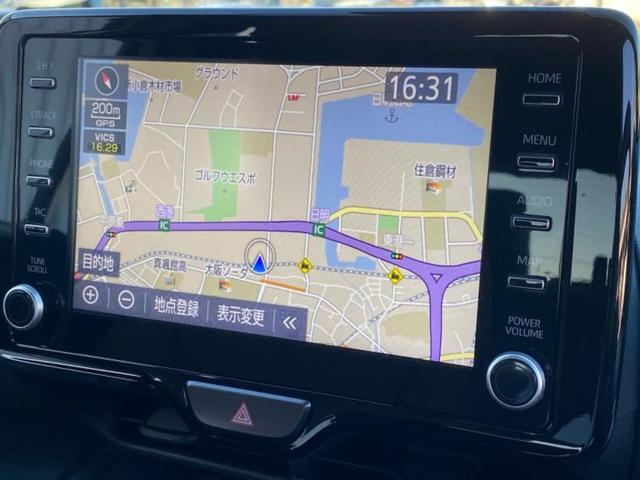 ヤリスクロス ハイブリッドＺアドベンチャー　ディスプレイオーディオ＋ナビ／トヨタセーフティセンス／シートヒーター　前席／パノラミックビューモニター／車線逸脱防止支援システム／シート　ハーフレザー／ドライブレコーダー　前後　衝突被害軽減システム（9枚目）