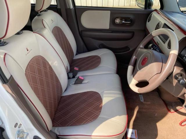 アルトラパンショコラ X 新品タイヤ/保証書/社外 SDナビ/シート 合皮/ヘッドランプ HID/Bluetooth接続/ETC/EBD付ABS/アイドリングストップ/地上波デジタルチューナー/DVD/禁煙車 DVD再生(4枚目)