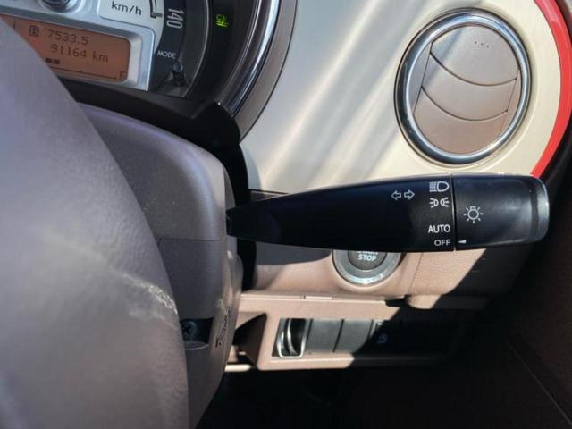 アルトラパンショコラ X 新品タイヤ/保証書/社外 SDナビ/シート 合皮/ヘッドランプ HID/Bluetooth接続/ETC/EBD付ABS/アイドリングストップ/地上波デジタルチューナー/DVD/禁煙車 DVD再生(15枚目)