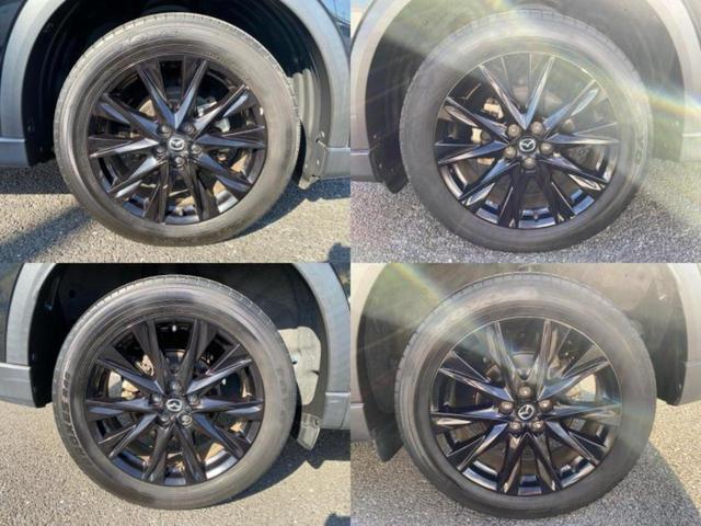 ＣＸ－５ ＸＤブラックトーンエディション　新品タイヤ／サンルーフ／ＢＯＳＥ／保証書／純正　１０インチ　ＳＤナビ／衝突安全装置／シートヒーター／全方位モニター／車線逸脱防止支援システム／シート　ハーフレザー／電動バックドア　衝突被害軽減システム（52枚目）