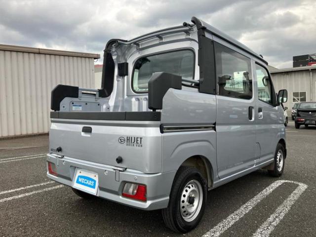 ハイゼットカーゴ デッキバンＬ　新品タイヤ／保証書／スマートアシスト（トヨタ・ダイハツ）／車線逸脱防止支援システム／ＥＴＣ／ＥＢＤ付ＡＢＳ／横滑り防止装置／アイドリングストップ／エアバッグ　運転席／エアバッグ　助手席　ワンオーナー（3枚目）