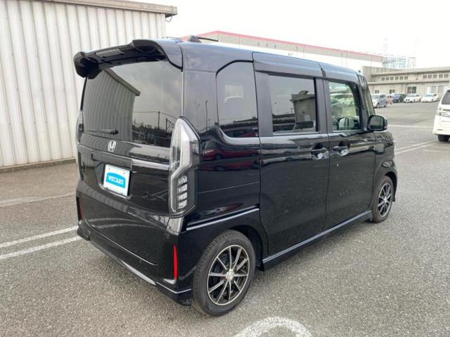 N-BOXカスタム L・ターボスタイルプラスブラック 保証書/純正 9インチ SDナビ/ホンダセンシング/両側電動スライドドア/シートヒーター 前席/車線逸脱防止支援システム/シート ハーフレザー/ヘッドランプ LED/Bluetooth接続/ETC(3枚目)