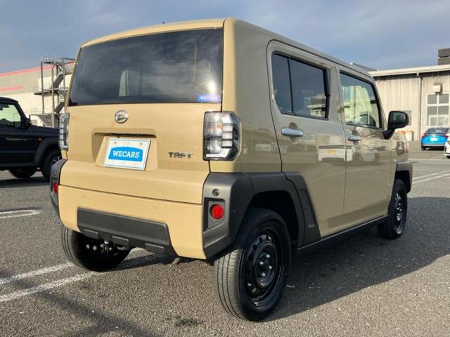 タフト Ｘ　新品タイヤ／ガラスルーフ／保証書／スマートアシスト（トヨタ・ダイハツ）／ヘッドランプ　ＬＥＤ／ＥＢＤ付ＡＢＳ／横滑り防止装置／アイドリングストップ／バックモニター／禁煙車／エアバッグ　運転席（3枚目）