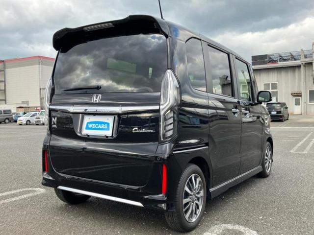 Ｎ－ＢＯＸカスタム ＥＸ　新品タイヤ／純正　ＳＤナビ／ホンダセンシング／両側電動スライドドア／シートヒーター　前席／車線逸脱防止支援システム／ヘッドランプ　ＬＥＤ／Ｂｌｕｅｔｏｏｔｈ接続／ＥＢＤ付ＡＢＳ／横滑り防止装置（3枚目）