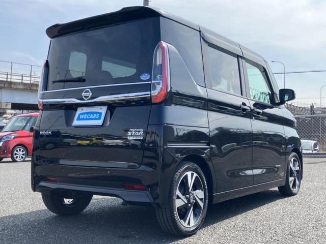 ルークス ハイウェイスターＧターボプロパイロットＥｄ　新品タイヤ／保証書／純正　９インチ　ＳＤナビ／後席モニター　社外　７インチｘ２／エマージェンシーブレーキ／両側電動スライドドア／シートヒーター　前席／アラウンドビューモニター／車線逸脱防止支援システム（3枚目）