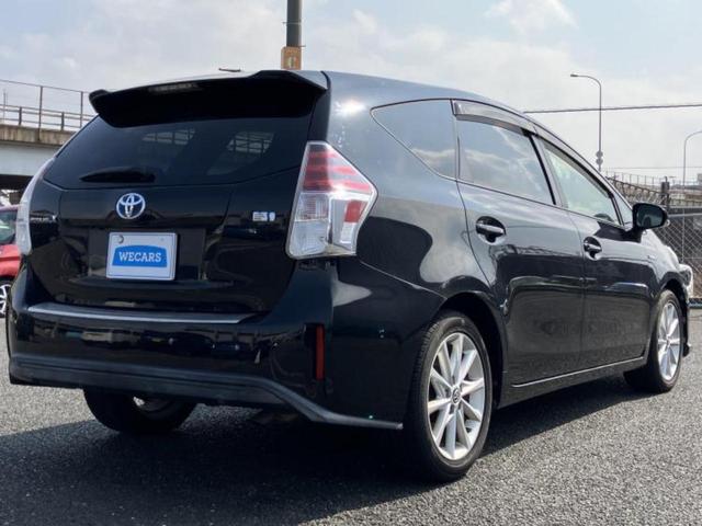 プリウスアルファ Sツーリングセレクション 保証書/社外 SDナビ/ヘッドランプ LED/Bluetooth接続/ETC/EBD付ABS/横滑り防止装置/アイドリングストップ/バックモニター/フルセグTV/エアバッグ 運転席 バックカメラ(3枚目)