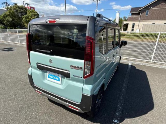 スペーシアギア ハイブリッドＸＺ　保証書／純正　９インチ　メモリーナビ／デュアルカメラブレーキサポート（スズキ）／両側電動スライドドア／シートヒーター　前席／全方位モニター／車線逸脱防止支援システム／届出済未使用車　全周囲カメラ（3枚目）