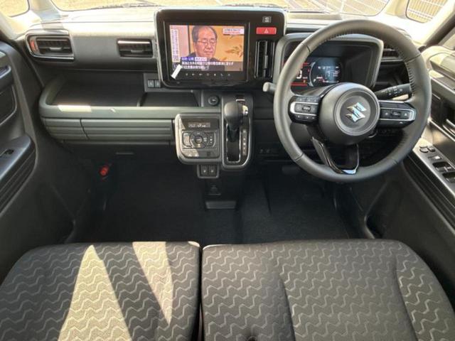 スペーシアギア ハイブリッドＸＺ　保証書／純正　９インチ　メモリーナビ／デュアルカメラブレーキサポート（スズキ）／両側電動スライドドア／シートヒーター　前席／全方位モニター／車線逸脱防止支援システム／届出済未使用車　全周囲カメラ（4枚目）