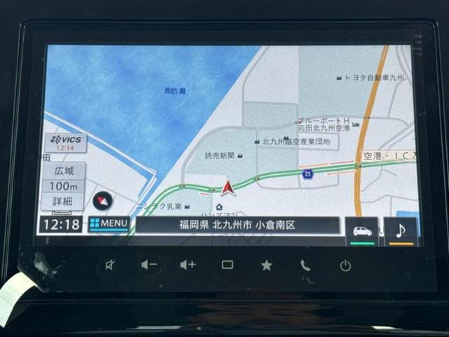 スペーシアギア ハイブリッドＸＺ　保証書／純正　９インチ　メモリーナビ／デュアルカメラブレーキサポート（スズキ）／両側電動スライドドア／シートヒーター　前席／全方位モニター／車線逸脱防止支援システム／届出済未使用車　全周囲カメラ（10枚目）