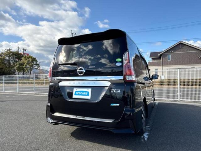 セレナ ハイウェイスター　エアロ／保証書／純正　９インチ　ＳＤナビ／フリップダウンモニター　純正　１０．１インチ／衝突安全装置／電動スライドドア／車線逸脱防止支援システム／ヘッドランプ　ＬＥＤ／Ｂｌｕｅｔｏｏｔｈ接続　ＥＴＣ（3枚目）