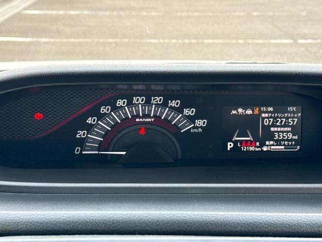 ソリオバンディット バンディットハイブリッドＭＶ　新品タイヤ／保証書／純正　９インチ　メモリーナビ／セーフティサポート（スズキ）／両側電動スライドドア／シートヒーター／全方位モニター／車線逸脱防止支援システム／ドライブレコーダー　純正　全周囲カメラ（14枚目）