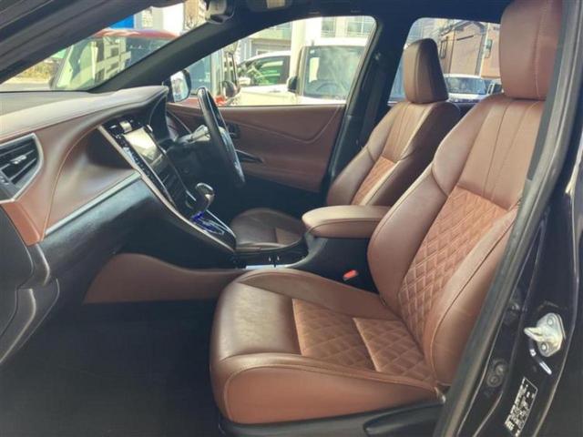 ハリアー プログレス　新品タイヤ／サンルーフ／ＪＢＬ／保証書／純正　ＳＤナビ／衝突安全装置／パノラミックビューモニター／車線逸脱防止支援システム／シート　ハーフレザー／電動バックドア／ヘッドランプ　ＬＥＤ　全周囲カメラ（5枚目）