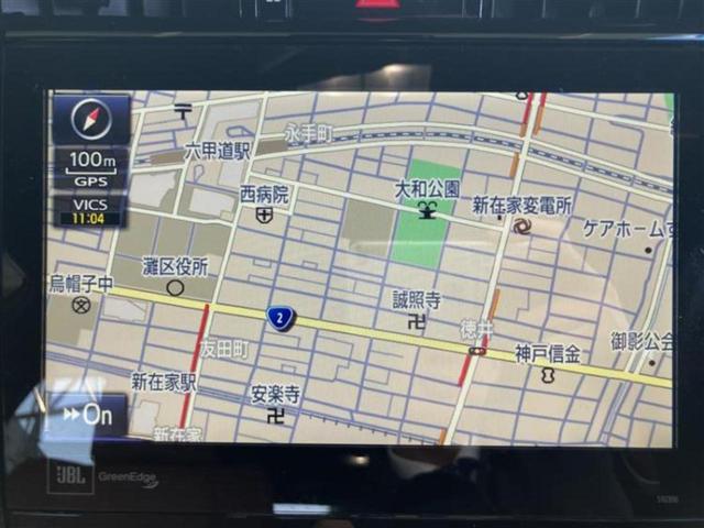 ハリアー プログレス　新品タイヤ／サンルーフ／ＪＢＬ／保証書／純正　ＳＤナビ／衝突安全装置／パノラミックビューモニター／車線逸脱防止支援システム／シート　ハーフレザー／電動バックドア／ヘッドランプ　ＬＥＤ　全周囲カメラ（9枚目）