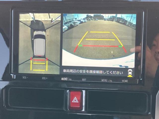 ルーミー カスタムＧ－Ｔ　保証書／純正　９インチ　ＳＤナビ／フリップダウンモニター／衝突安全装置／両側電動スライドドア／シートヒーター　前席／パノラミックビューモニター／車線逸脱防止支援システム／ドライブレコーダー　前後（11枚目）
