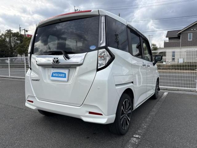 ルーミー カスタムＧ－Ｔ　新品タイヤ／保証書／純正　９インチ　ＳＤナビ／衝突安全装置／両側電動スライドドア／シートヒーター　前席／パノラミックビューモニター／車線逸脱防止支援システム／ドライブレコーダー　社外　全周囲カメラ（3枚目）