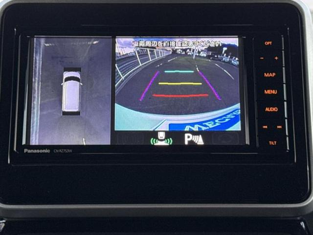 スペーシアカスタム ハイブリッドＸＳ　保証書／純正　ＳＤナビ／衝突安全装置／両側電動スライドドア／シートヒーター／全方位モニター用カメラ／車線逸脱防止支援システム／シート　ハーフレザー／ドライブレコーダー　前後／ヘッドランプ　ＬＥＤ（13枚目）