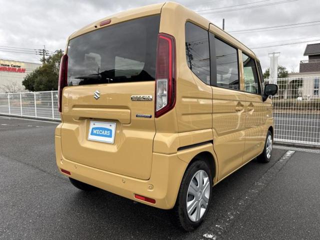 スペーシア ハイブリッドＸ　純正　９インチ　メモリーナビ／セーフティサポート（スズキ）／両側電動スライドドア／シートヒーター　前席／全方位モニター／車線逸脱防止支援システム／ヘッドランプ　ＬＥＤ／Ｂｌｕｅｔｏｏｔｈ接続（3枚目）