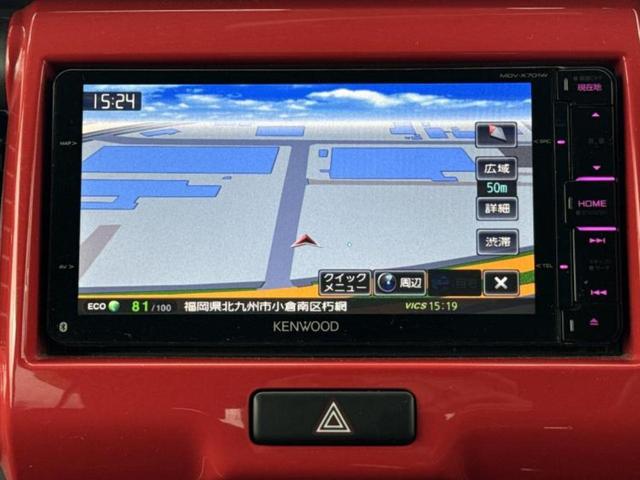 ハスラー Ｊスタイル　保証書／社外　ＳＤナビ／衝突安全装置／シートヒーター　前席／Ｂｌｕｅｔｏｏｔｈ接続／ＥＴＣ／ＥＢＤ付ＡＢＳ／横滑り防止装置／アイドリングストップ／フルセグＴＶ／エアバッグ　運転席／エアバッグ　助手席（10枚目）