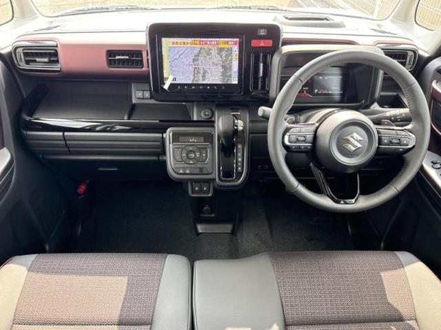 スペーシアカスタム ハイブリッドXSターボ 純正 9インチ メモリーナビ/セーフティサポート(スズキ)/両側電動スライドドア/シートヒーター 前席/全方位モニター/車線逸脱防止支援システム/登録済未使用車/ヘッドランプ LED ターボ(4枚目)