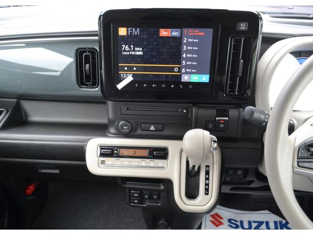 ワゴンＲスマイル ハイブリッドＸ　届出済未使用車　純正９インチナビ　全方位カメラ付き　両側電動スライドドア　スズキセーフティサポート　フロントフォグランプ　フルフラットシート　シートヒーター　スマートキー　プッシュスターター（6枚目）