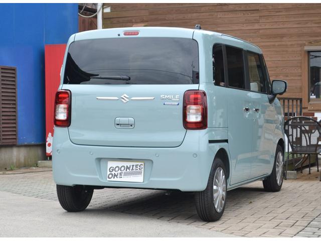 ワゴンＲスマイル ハイブリッドＸ　届出済未使用車　純正９インチナビ　全方位カメラ付き　両側電動スライドドア　スズキセーフティサポート　フロントフォグランプ　フルフラットシート　シートヒーター　スマートキー　プッシュスターター（18枚目）