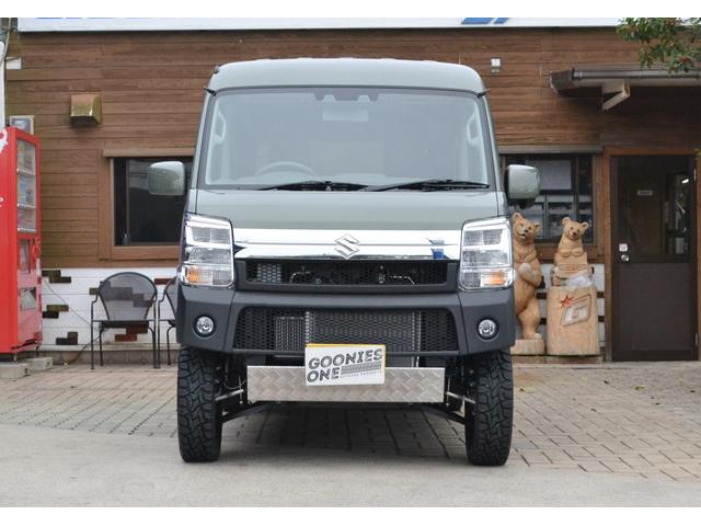 エブリイ ジョインターボ　ハイルーフ　１インチリフトアップ　オープンカントリーＲＴ　ガルシアシスコホイール　アウトクラスバンパー　オリジナルラプター塗装　届出済未使用車　新車保証付き　（アイビーグリーンメタリック）（21枚目）