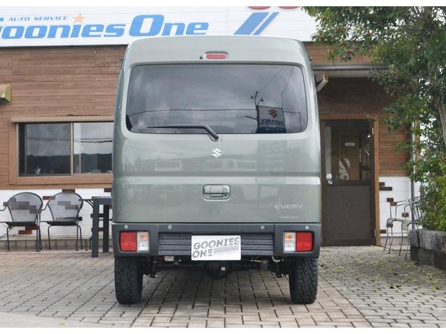 エブリイ ジョインターボ　ハイルーフ　１インチリフトアップ　オープンカントリーＲＴ　ガルシアシスコホイール　アウトクラスバンパー　オリジナルラプター塗装　届出済未使用車　新車保証付き　（アイビーグリーンメタリック）（26枚目）