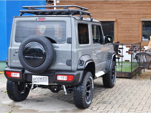 ジムニーシエラ ＪＣ　４ＷＤ　リフトアップ　フロントブルバー　ワイドオーバーフェンダー　ルーフバスケット　１６インチアルミホイール　（グレー）（10枚目）