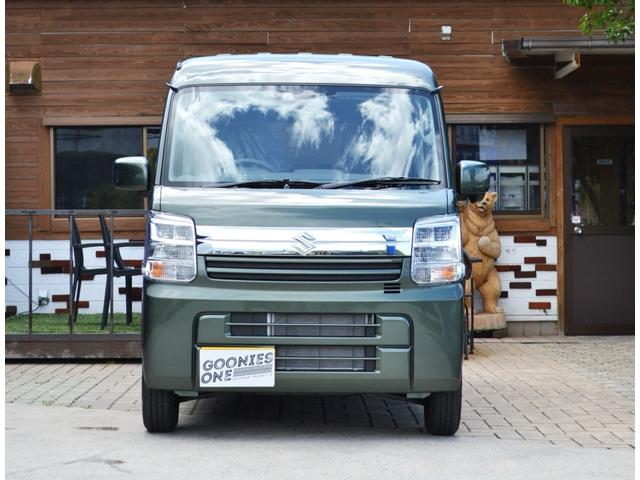 エブリイ ジョイン　ハイルーフ　届出済未使用車　新車保証付き　スズキセーフティサポート　フルフラットシート　シートヒーター　セーフティサポート　（クールカーキパールメタリック）（4枚目）