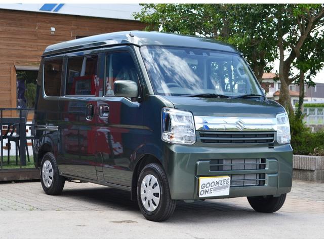 エブリイ ジョイン　ハイルーフ　届出済未使用車　新車保証付き　スズキセーフティサポート　フルフラットシート　シートヒーター　セーフティサポート　（クールカーキパールメタリック）（7枚目）