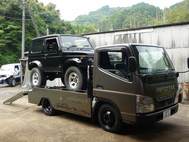 キャンター ロング全低床ＳＡ　４ナンバー積載車　３Ｌターボ　オートマ（14枚目）