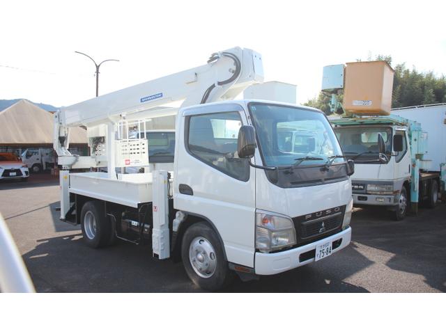 キャンター 　アイチ高所作業車　ＳＢ１２Ａ　作業床高１２Ｍ　鉄２００ＫＧバケット　ブーム自動格納　第３第２アルミブーム（2枚目）