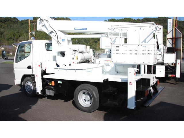 キャンター 　アイチ高所作業車　ＳＢ１２Ａ　作業床高１２Ｍ　鉄２００ＫＧバケット　ブーム自動格納　第３第２アルミブーム（4枚目）