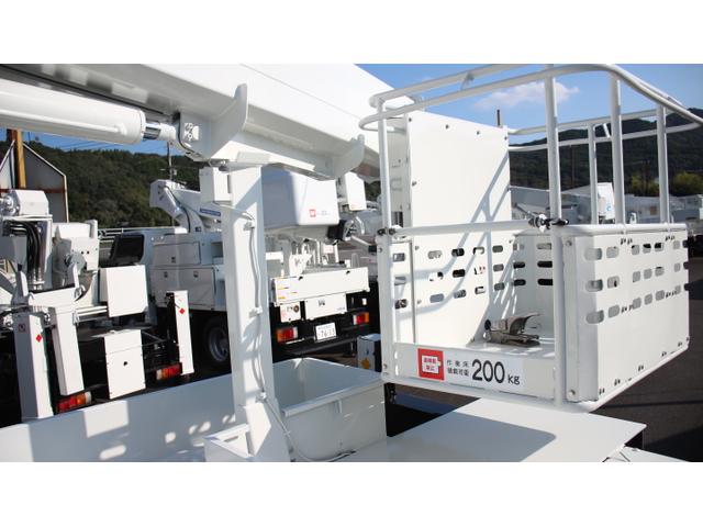 キャンター 　アイチ高所作業車　ＳＢ１２Ａ　作業床高１２Ｍ　鉄２００ＫＧバケット　ブーム自動格納　第３第２アルミブーム（8枚目）