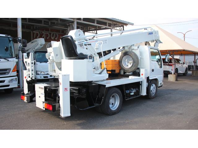 エルフトラック アイチ穴掘建駐車 D50A ターボ F6速 バックモニター オーガ350mm(3枚目)