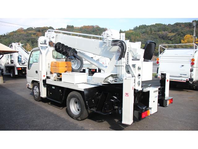 エルフトラック アイチ穴掘建駐車 D50A ターボ F6速 バックモニター オーガ350mm(4枚目)