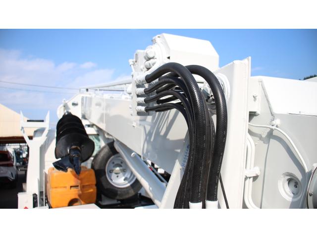 エルフトラック アイチ穴掘建駐車 D50A ターボ F6速 バックモニター オーガ350mm(8枚目)