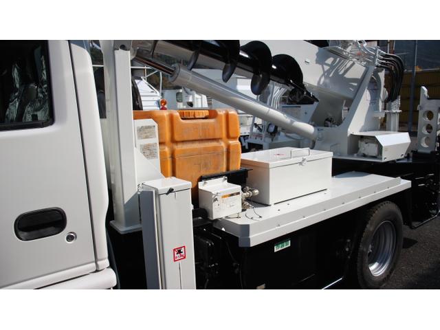 エルフトラック アイチ穴掘建駐車 D50A ターボ F6速 バックモニター オーガ350mm(12枚目)