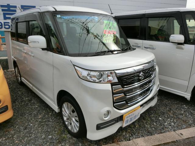 スペーシアカスタムＺ ベースグレード　ドライブレコーダー　ＥＴＣ　バックカメラ　両側スライド・片側電動　ナビ　ＴＶ　ＨＩＤ　スマートキー　アイドリングストップ　電動格納ミラー　シートヒーター　ベンチシート　ＣＶＴ　盗難防止システム　ＡＢＳ（16枚目）