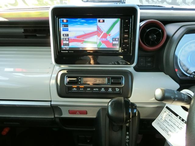 スペーシア ハイブリッドＸ　全周囲カメラ　両側電動スライドドア　ナビ　ＴＶ　クリアランスソナー　レーンアシスト　衝突被害軽減システム　オートライト　スマートキー　アイドリングストップ　電動格納ミラー　シートヒーター　ベンチシート（8枚目）