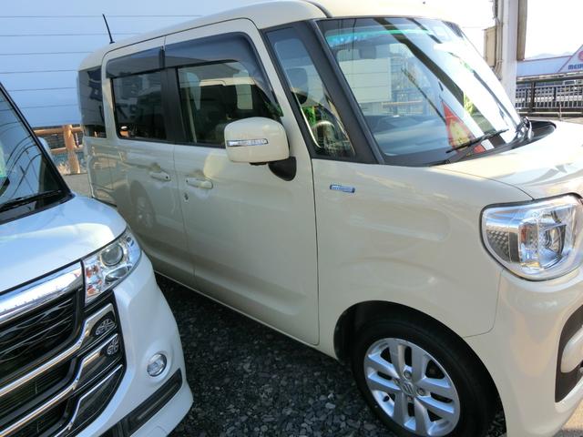 スペーシア ハイブリッドＸ　全周囲カメラ　両側電動スライドドア　ナビ　ＴＶ　クリアランスソナー　レーンアシスト　衝突被害軽減システム　オートライト　スマートキー　アイドリングストップ　電動格納ミラー　シートヒーター　ベンチシート（14枚目）