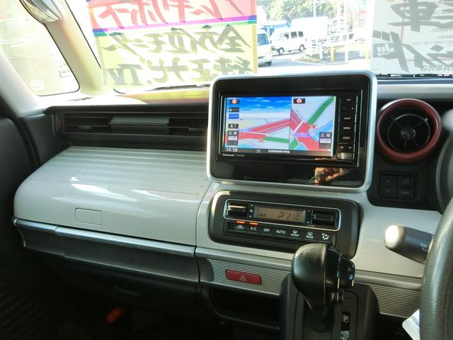 スペーシア ハイブリッドＸ　全周囲カメラ　両側電動スライドドア　ナビ　ＴＶ　クリアランスソナー　レーンアシスト　衝突被害軽減システム　オートライト　スマートキー　アイドリングストップ　電動格納ミラー　シートヒーター　ベンチシート（42枚目）