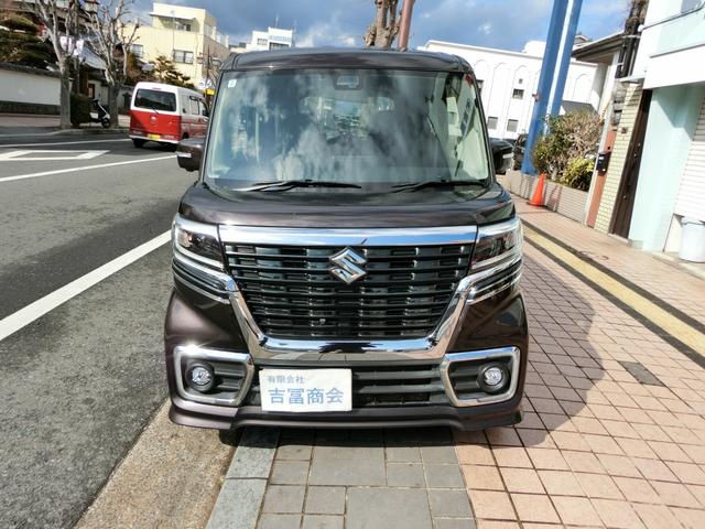 スペーシアカスタム ハイブリッドＸＳ　ＥＴＣ　全周囲カメラ　両側電動スライドドア　ナビ　ＴＶ　クリアランスソナー　衝突被害軽減システム　オートライト　ＬＥＤヘッドランプ　スマートキー　アイドリングストップ　電動格納ミラー　シートヒーター（13枚目）