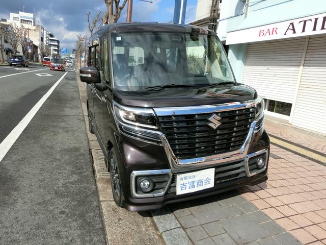 スペーシアカスタム ハイブリッドＸＳ　ＥＴＣ　全周囲カメラ　両側電動スライドドア　ナビ　ＴＶ　クリアランスソナー　衝突被害軽減システム　オートライト　ＬＥＤヘッドランプ　スマートキー　アイドリングストップ　電動格納ミラー　シートヒーター（14枚目）