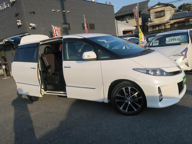 アエラス プレミアムエディション 後期 1オーナー 禁煙車 両側電動スライドドア クルーズコントロール 黒ハーフレザーシート パワーシート オットマン ウォークスルー 地デジナビ DVD再生 Bluetoothオーディオ バックカメラ(6枚目)