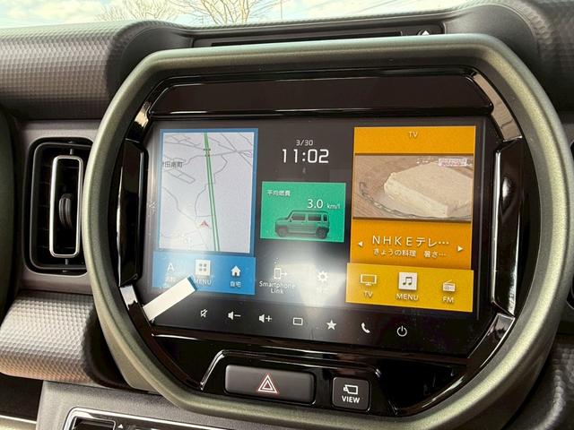 ハスラー タフワイルドターボ　１オ－ナ－全周囲カメラメ－カ－ワイドナビ禁煙　クロスオーバー　１オ－ナ－車禁煙スマートキー　アダプティブクルーズコントロール　レーンアシスト　クリアランスソナー　衝突被害軽減　オートマチックハイビーム（67枚目）