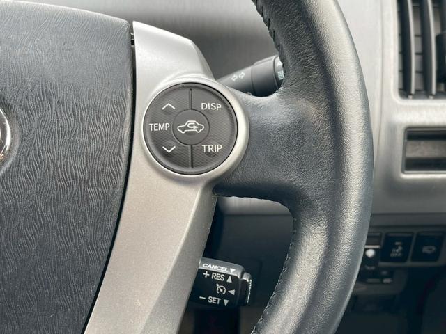 プリウスアルファ Ｇ　純正ナビ　フルセグＴＶ　スマ－トキ－　定期点検記録簿　禁煙車　ＬＥＤヘッドランプ　ステアリングリモコン　本革巻ステアリング　社外アルミ１７インチ　オートライト　オートマチックハイビーム　盗難防止（29枚目）