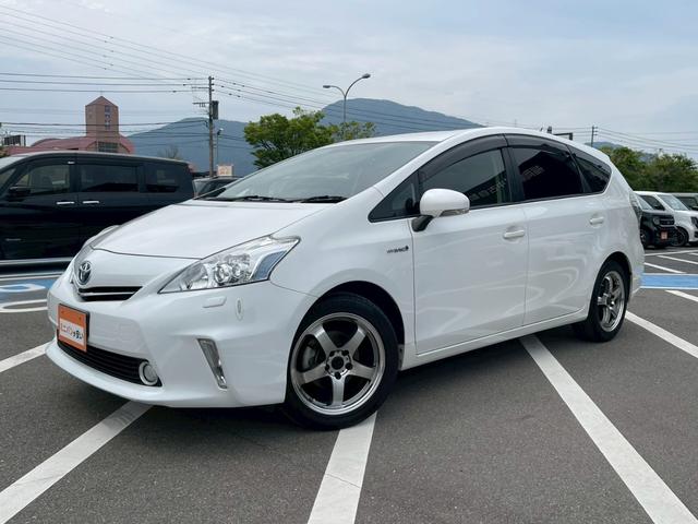 プリウスアルファ Ｇ　純正ナビ　フルセグＴＶ　スマ－トキ－　定期点検記録簿　禁煙車　ＬＥＤヘッドランプ　ステアリングリモコン　本革巻ステアリング　社外アルミ１７インチ　オートライト　オートマチックハイビーム　盗難防止（64枚目）