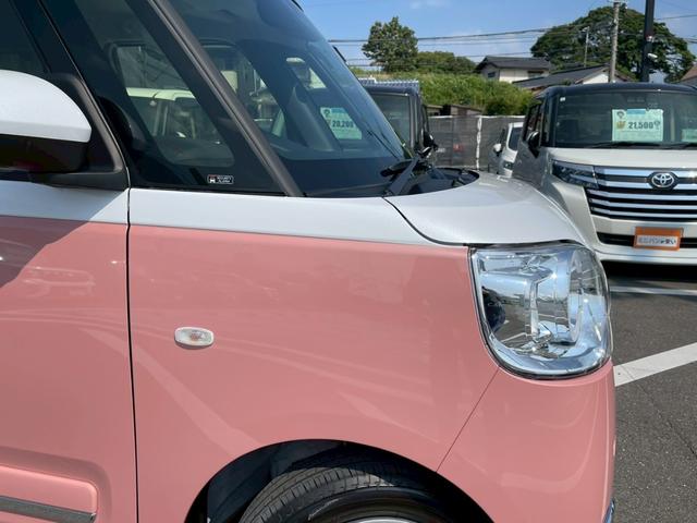 ムーヴキャンバス ストライプスＧ　スマートアシスト　禁煙車両　　電動パーキングブレーキ　ＬＥＤヘッドランプ　両側電動オートスライドドア　ホッとカップホルダー　シートヒーター　衝突軽減ブレーキ　スマートキー（56枚目）