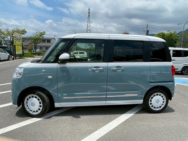 ムーヴキャンバス ストライプスＧ　スマートアシスト　禁煙車両　オートクルーズコントロール　電動パーキングブレーキ　ＬＥＤヘッドランプ　両側電動オートスライドドア　ホッとカップホルダー　シートヒーター　衝突軽減ブレーキ　スマートキー（52枚目）